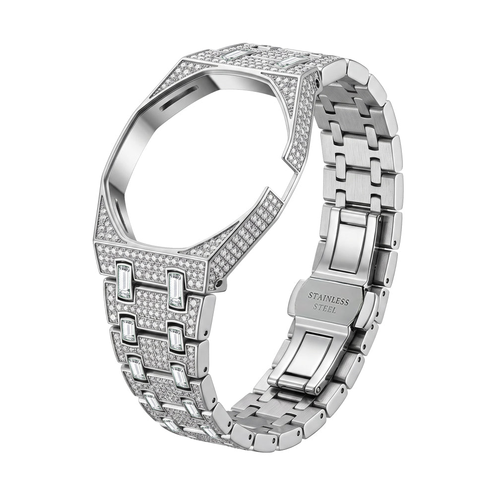 AuraEcho Strap Exclusive Bioceramic Case & Bioceramic Strap Full Diamond