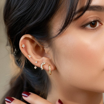 [AuraEcho]Essential Diamond Earrings Bundle