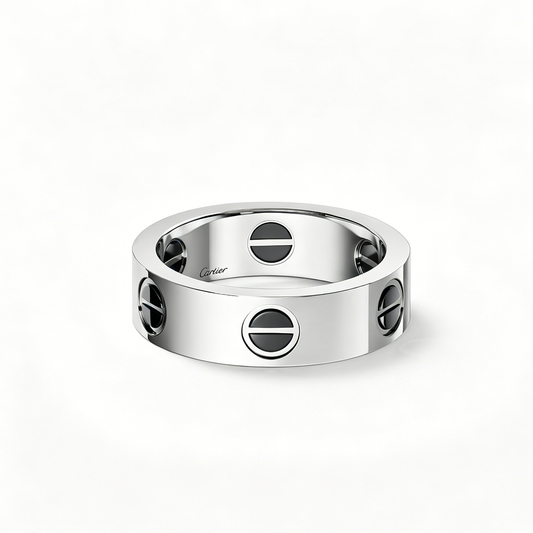 [AuraEcho]LOVE RING 5.5MM NO DIAMONDS  CERAMIC