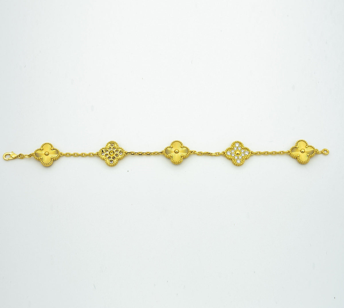 [AuraEcho] CLOVER 5 MOTIF LASER BRACELET COLLECTION