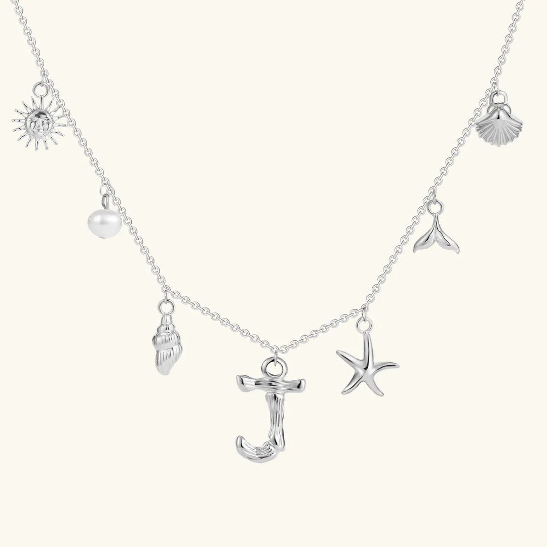 [AuraEcho]Avaria Ocean Initial Necklace