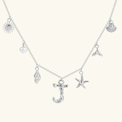 [AuraEcho]Avaria Ocean Initial Necklace