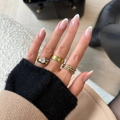 [AuraEcho]Dara Diamond Ring Stack