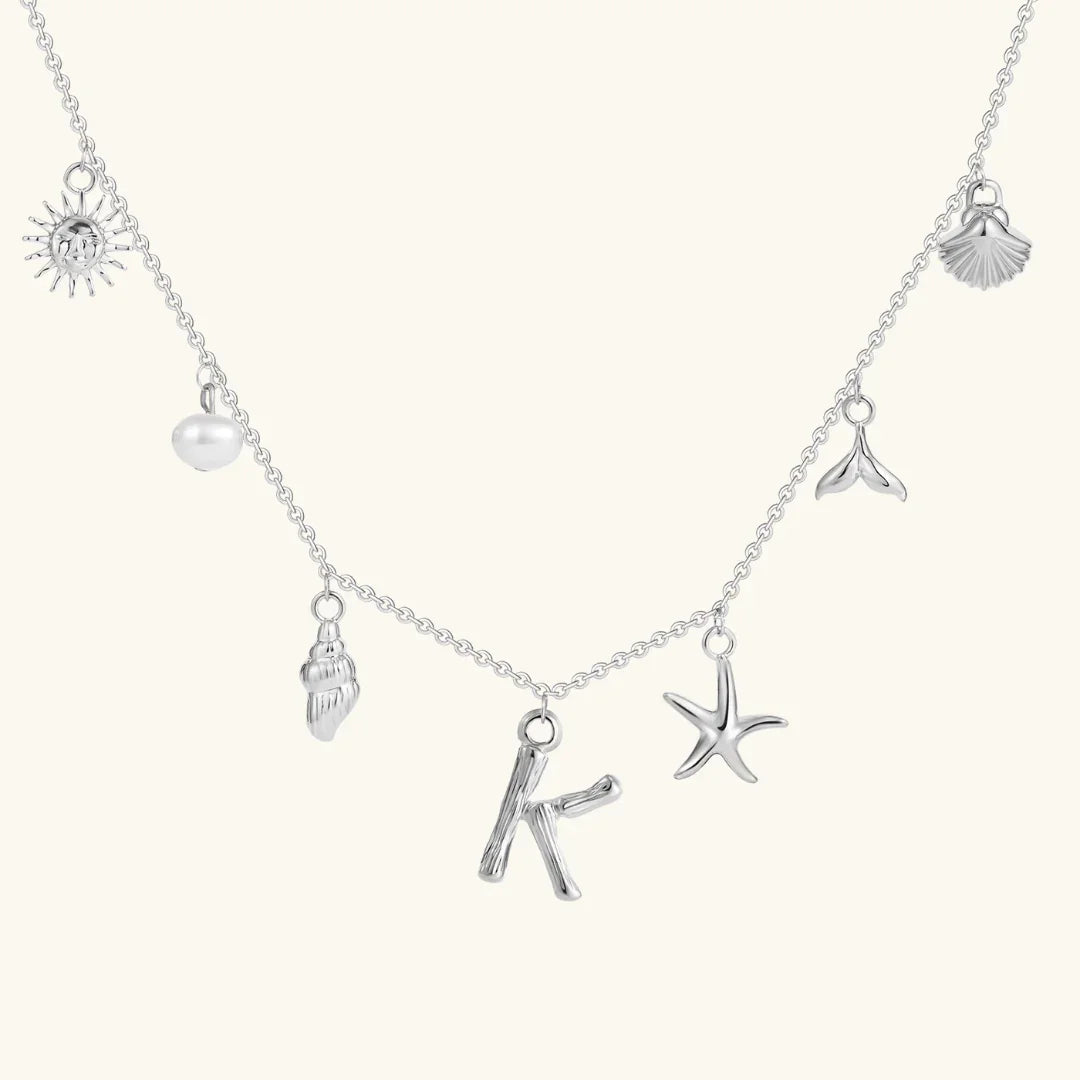 [AuraEcho]Avaria Ocean Initial Necklace