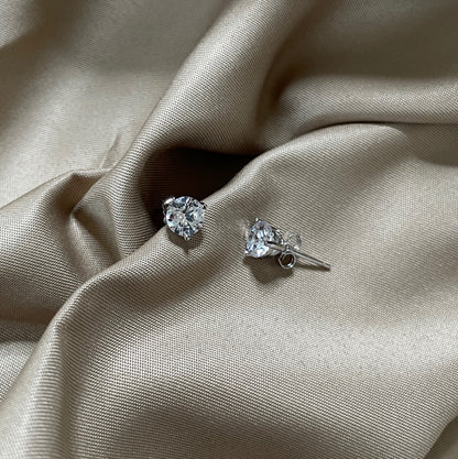 [AuraEcho]Dainty Round Shape Earrings