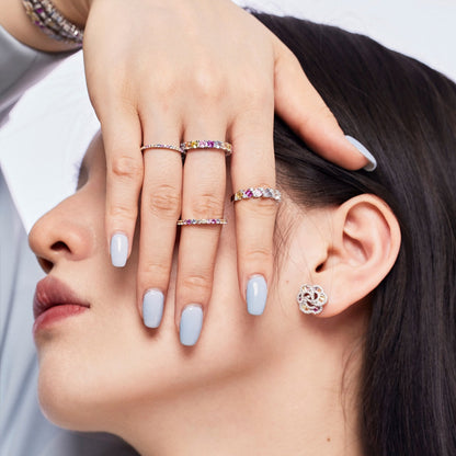 [AuraEcho]Delicate Vibrant Emerald Cut Daily Ring