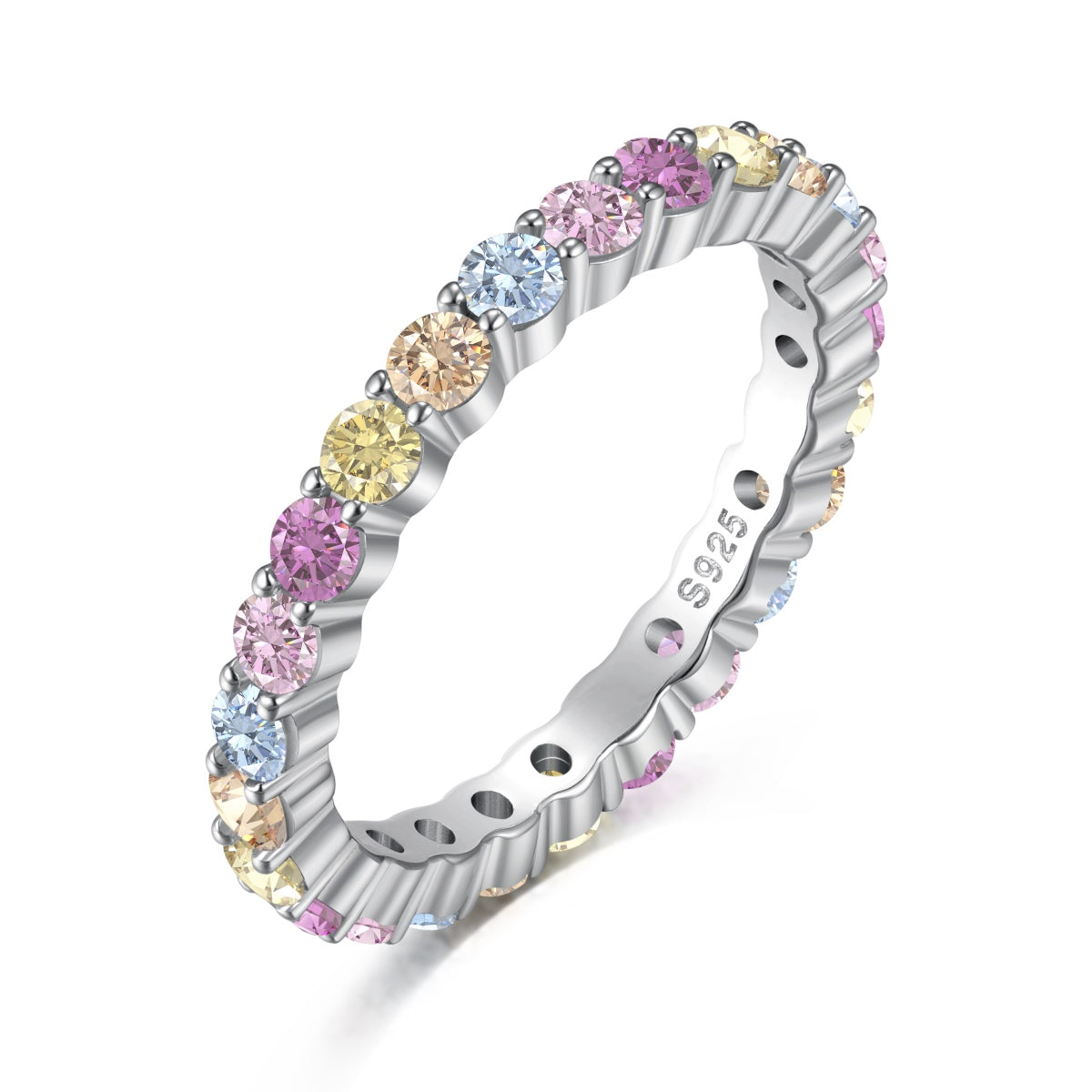 [AuraEcho]Dazzling Resplendent Round Cut Party Ring