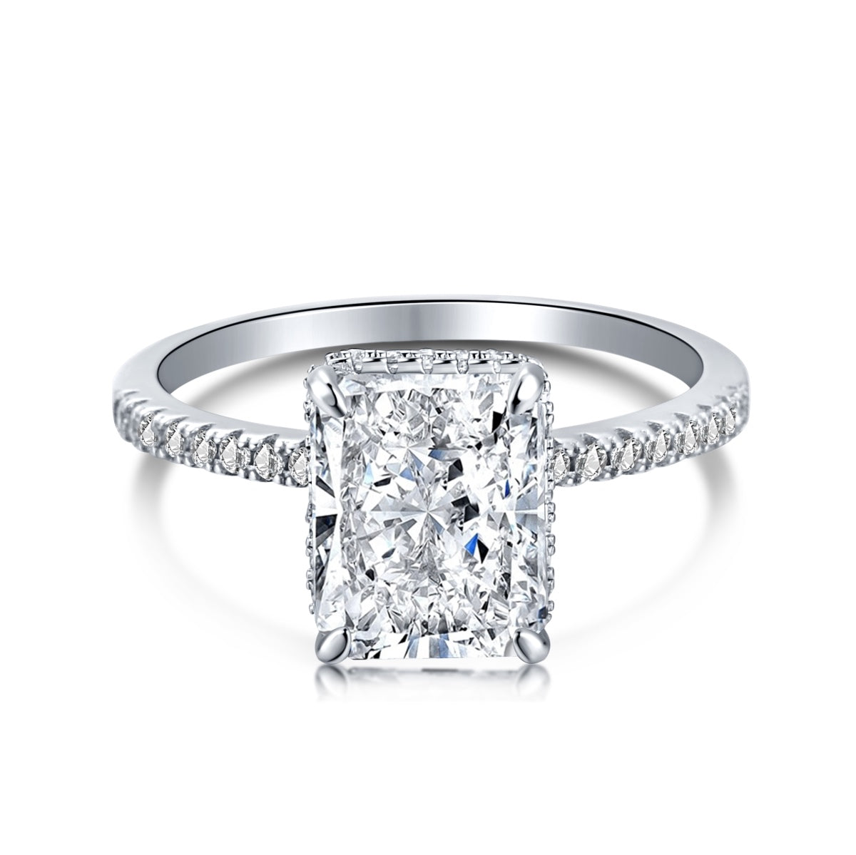 [AuraEcho]4.0 Carat Luxurious Engagement Ring