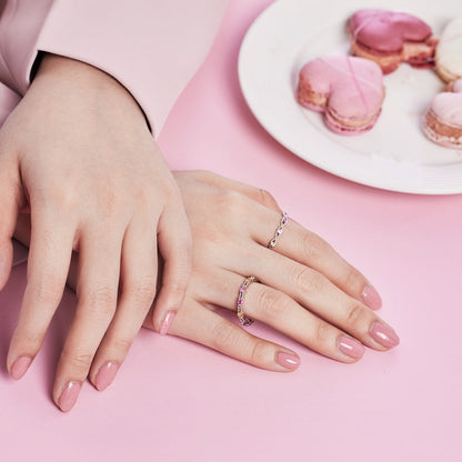 [AuraEcho]Elegant Energetic Round Cut Daily Ring