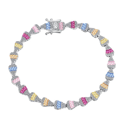 [AuraEcho]Radiant Water Drop Shape Daily Bracelet