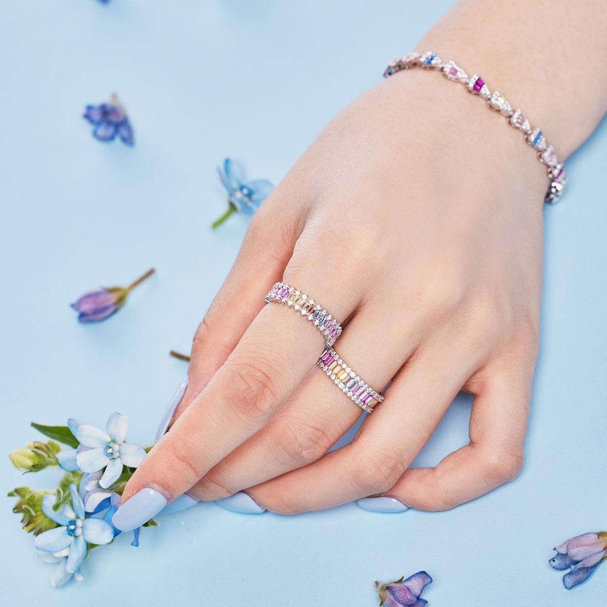 [AuraEcho]Radiant Water Drop Shape Daily Bracelet