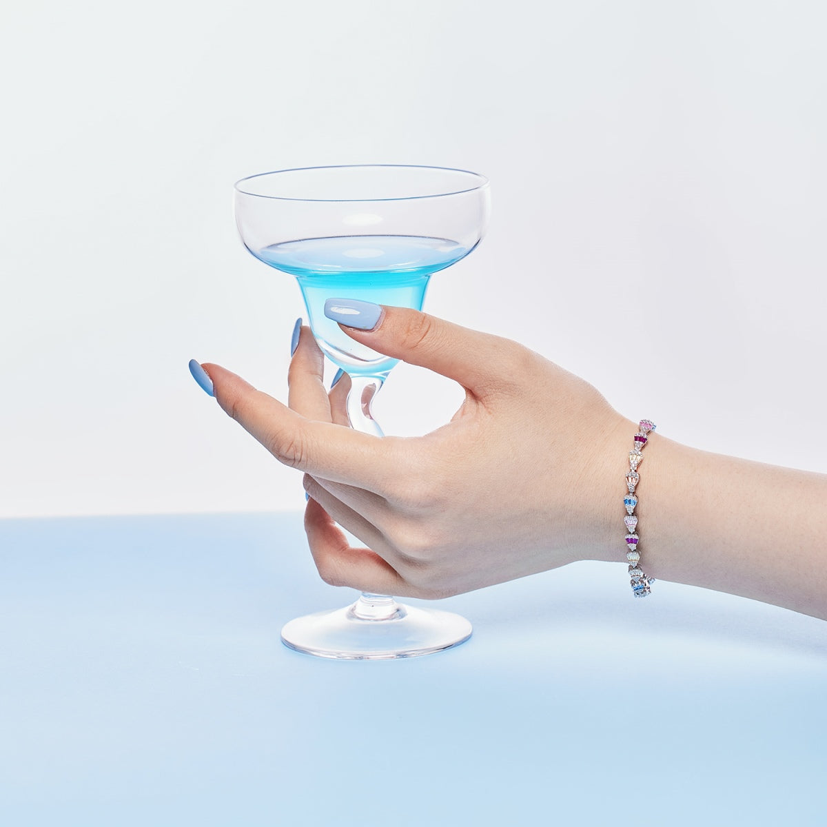 [AuraEcho]Radiant Water Drop Shape Daily Bracelet