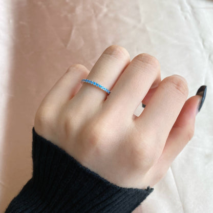[AuraEcho]Delicate Sparkling Round Cut Daily Ring