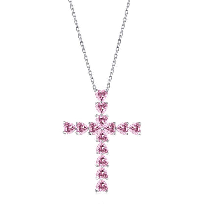 [AuraEcho]Radiant Cross Shape Necklace