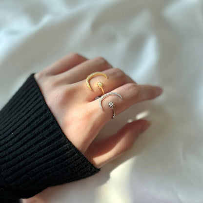 [AuraEcho]Eternity Moon & Star Ring
