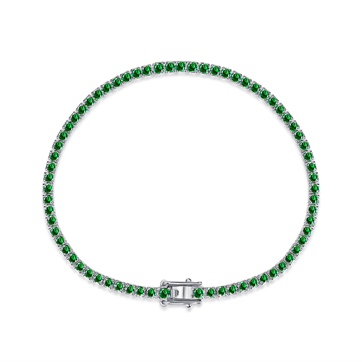 [AuraEcho]Dazzling Colorful Round Cut Daily Bracelet