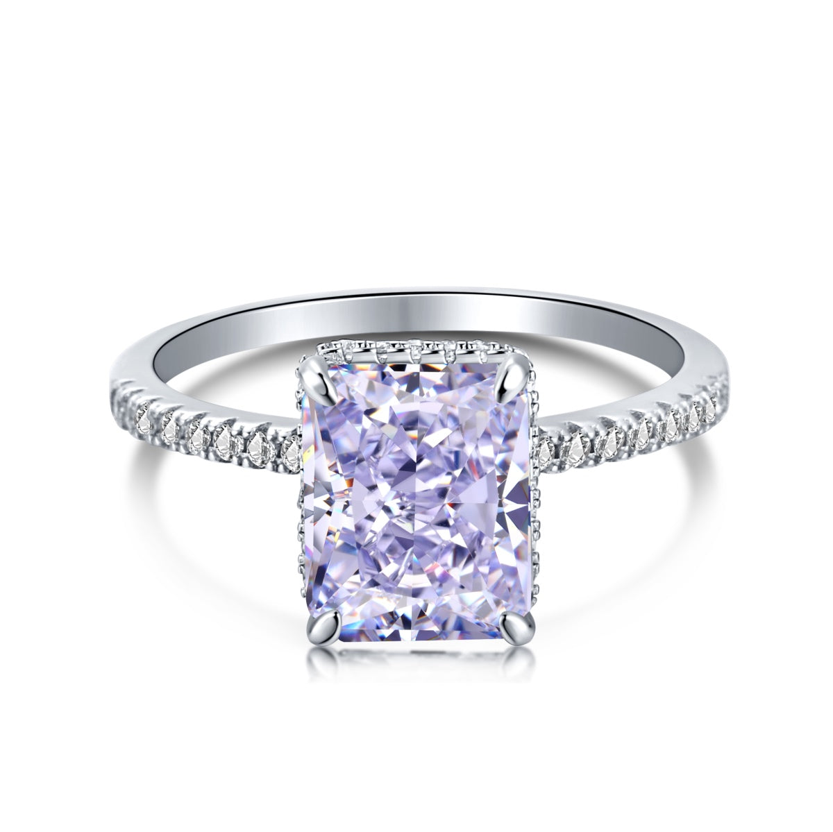 [AuraEcho]4.0 Carat Luxurious Engagement Ring