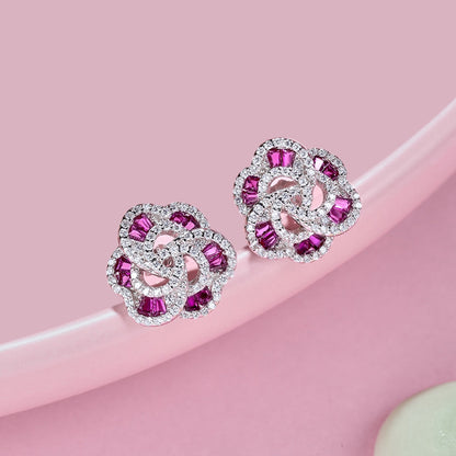 [AuraEcho]Exquisite Flower Shape Daily Earrings