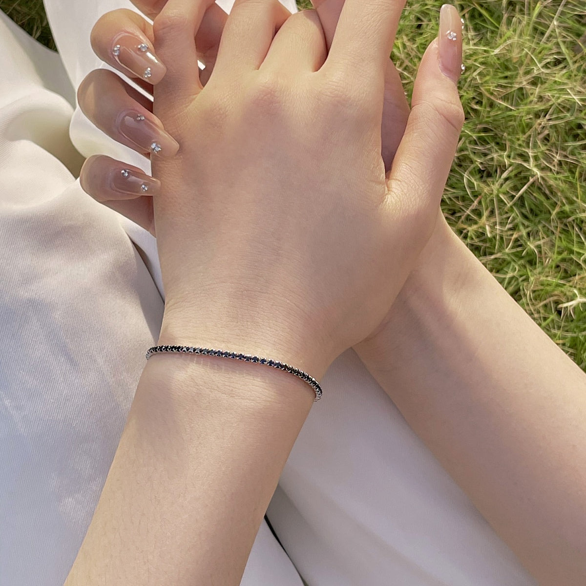 [AuraEcho]Radiant Colorful Round Cut Party Bracelet