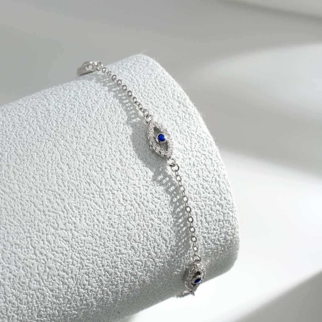 [AuraEcho]Evil Eye Shape Pendent Necklace