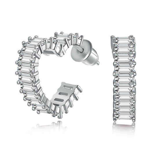 [AuraEcho]Radiant Heart Cutout Earrings