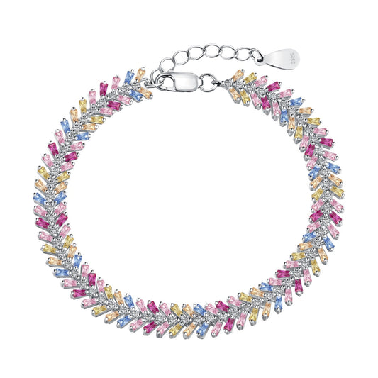 [AuraEcho]Dainty Radiant Emerald Cut Daily Bracelet