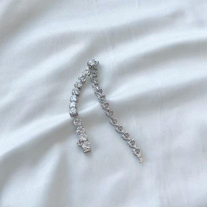 [AuraEcho]0.75 Carat Elegant Romantic Heart Shape Lover Bracelet