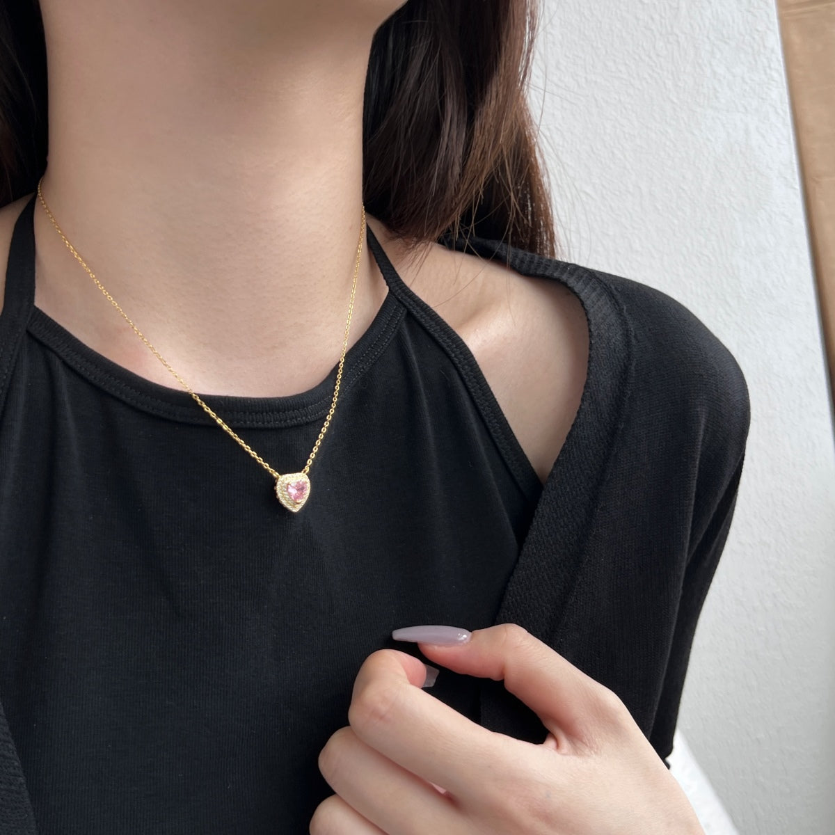 [AuraEcho]Exquisite Heart Shape Necklace
