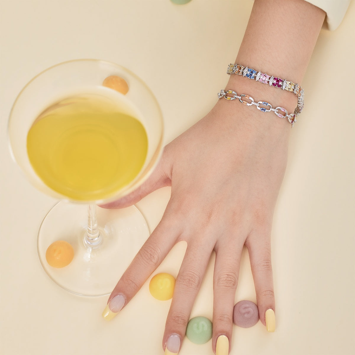 [AuraEcho]Dazzling Colorful Daily Bracelet
