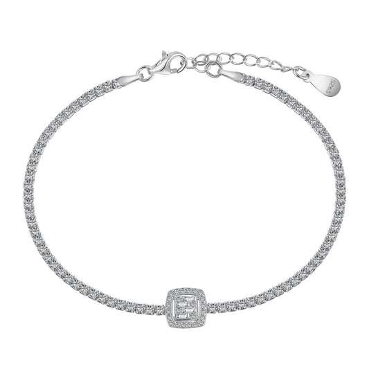 [AuraEcho]Luxurious Dazzling Square Shape Banquet Bracelet