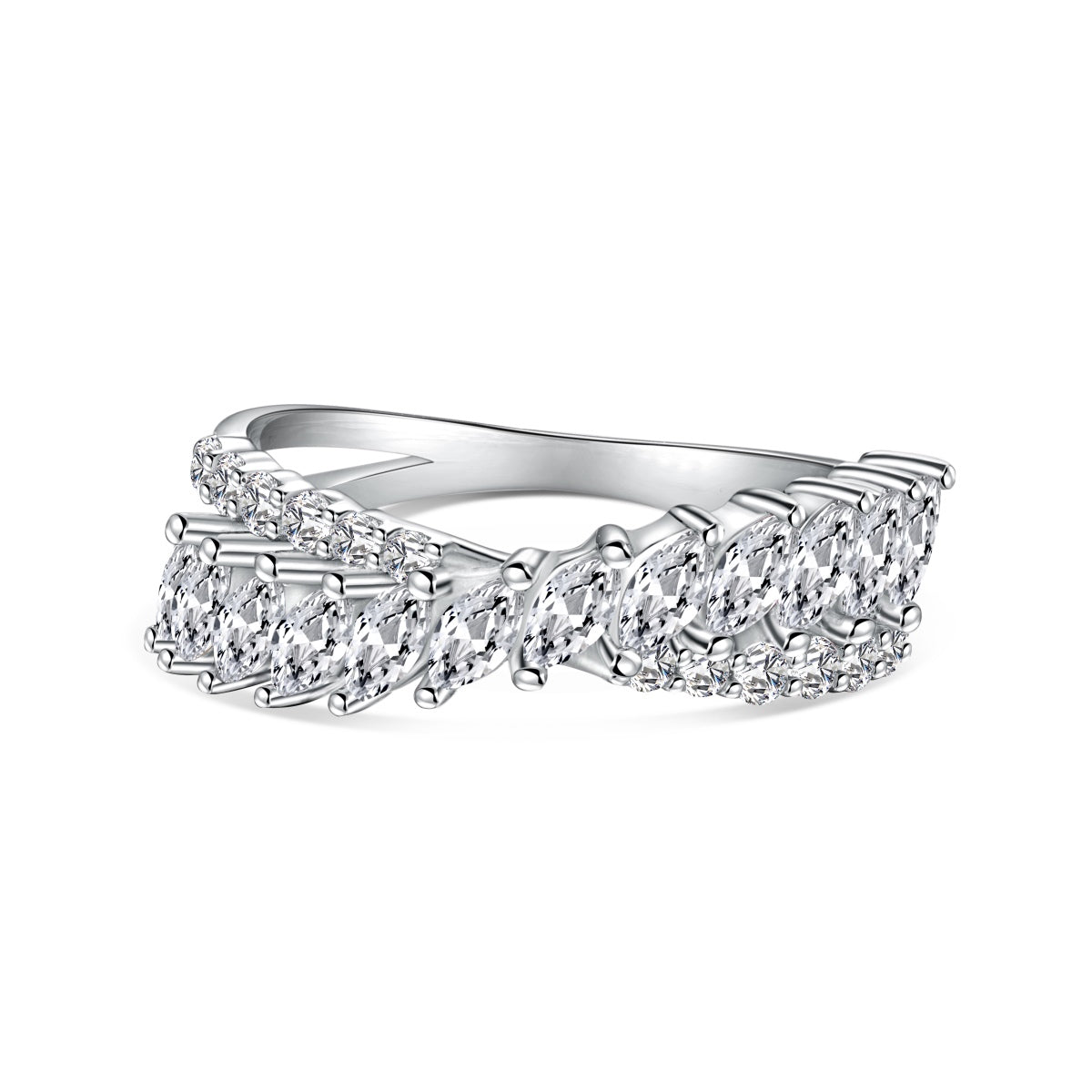 [AuraEcho]Unique Colorful Marquise Cut Daily Ring