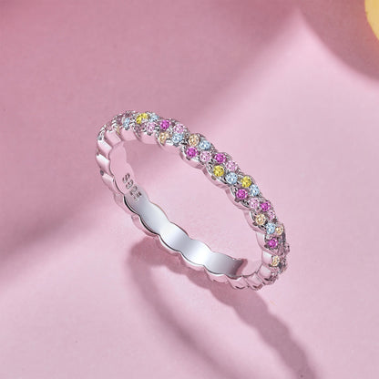 [AuraEcho]Dainty Ebullient Round Cut Daily Ring