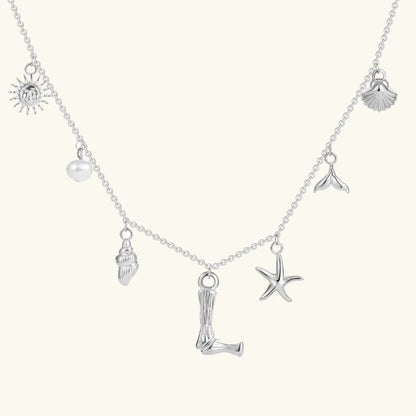 [AuraEcho]Avaria Ocean Initial Necklace
