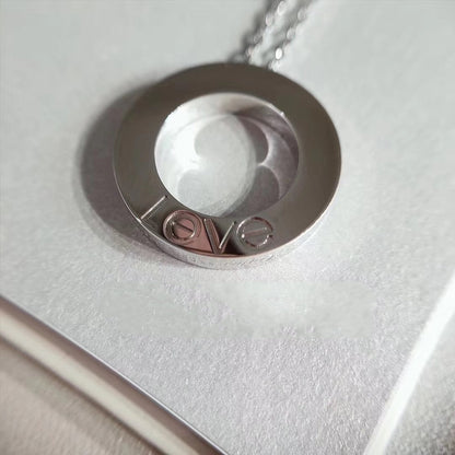 [AuraEcho]LOVE NECKLACE ADJUSTABLE SILVER