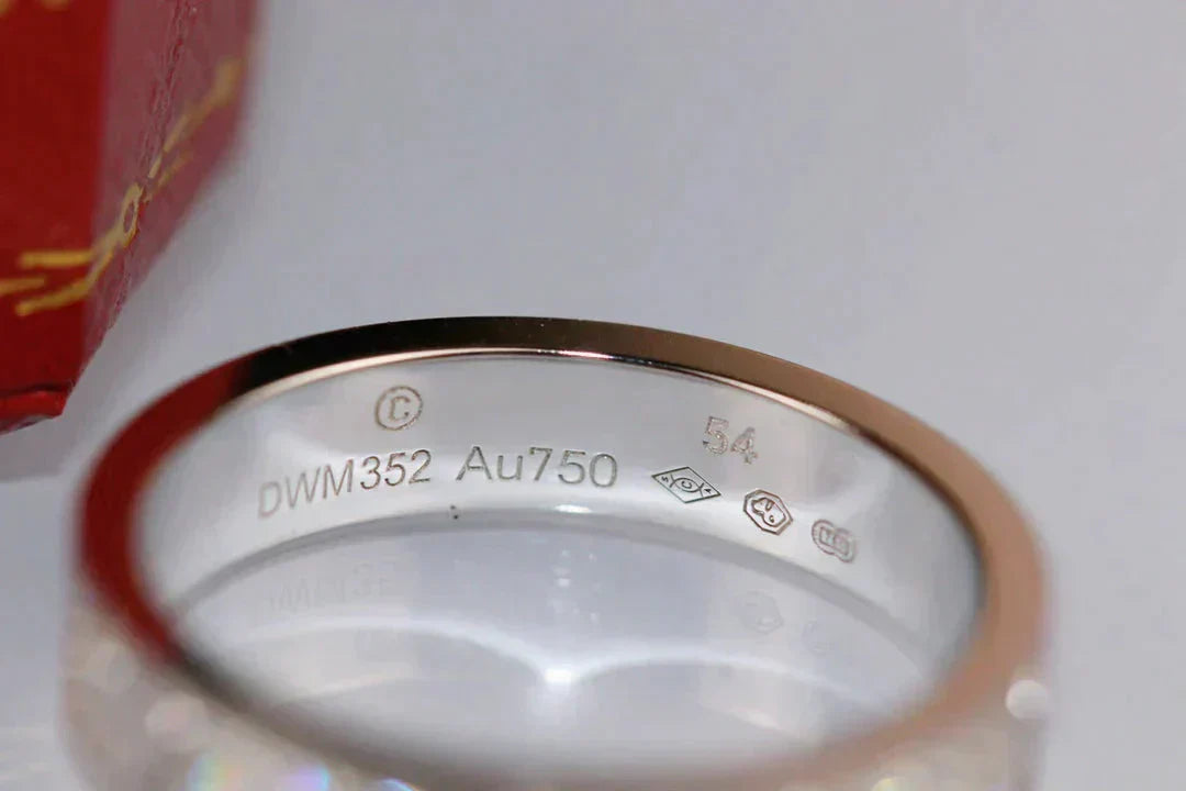[AuraEcho]LOVE RING 3.6MM DIAMOND PAVED