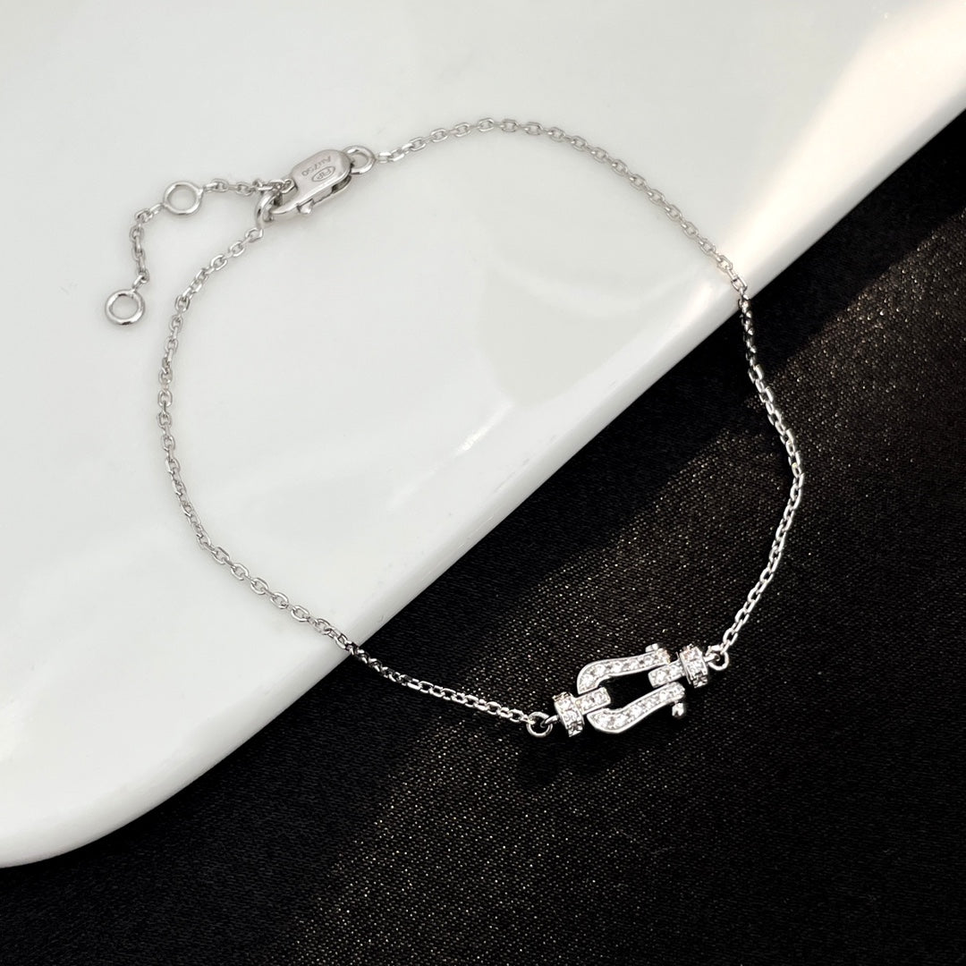 [AuraEcho]FORCE 10 FULL DIAMOND BUCKLE CHAIN LINK MINI MODEL