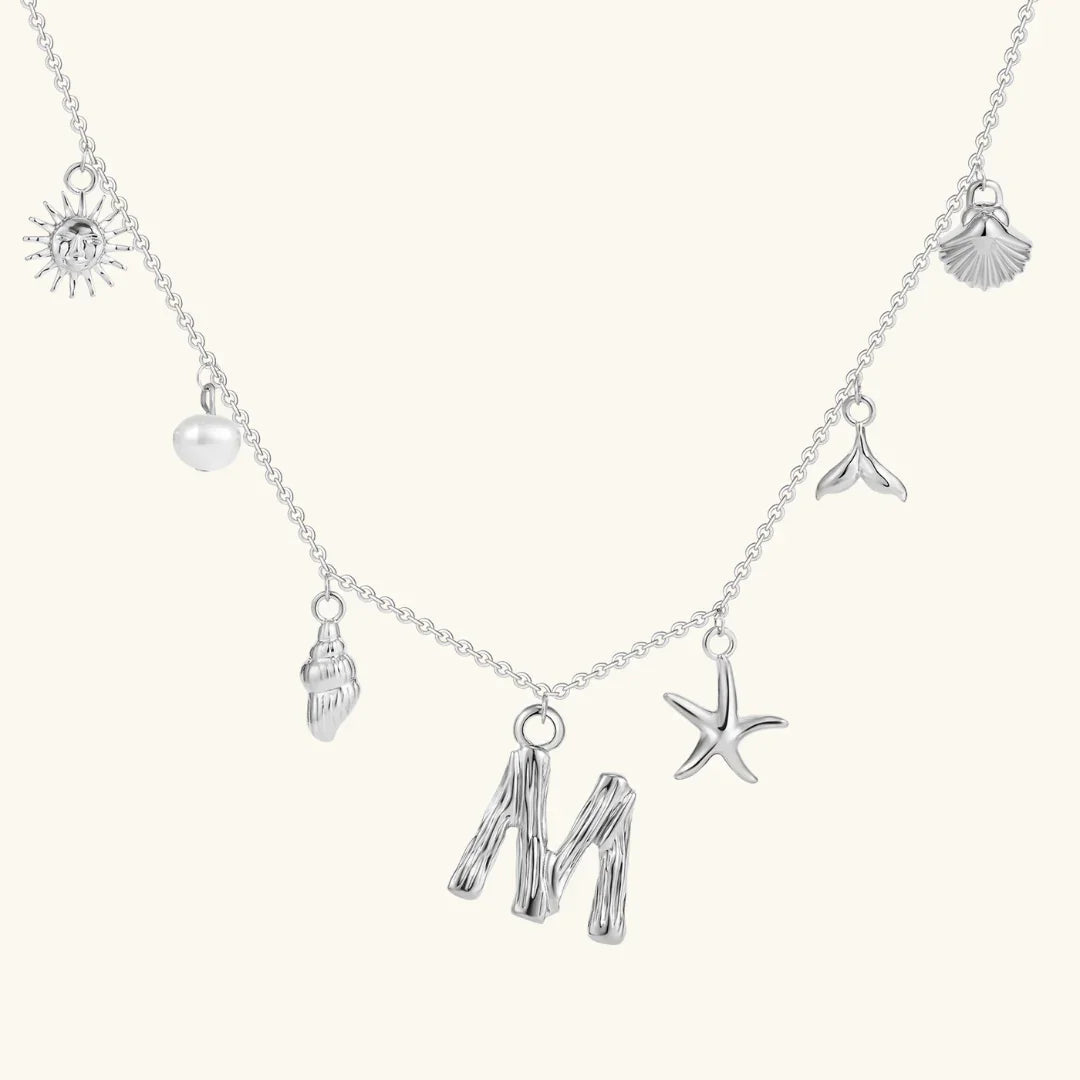 [AuraEcho]Avaria Ocean Initial Necklace
