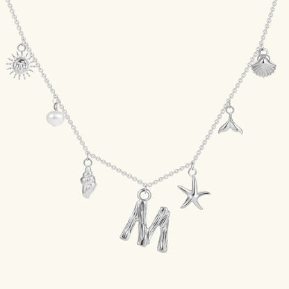 [AuraEcho]Avaria Ocean Initial Necklace