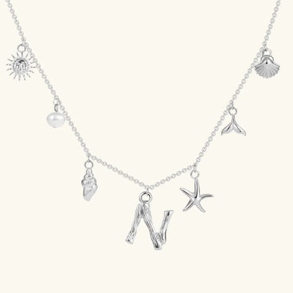 [AuraEcho]Avaria Ocean Initial Necklace