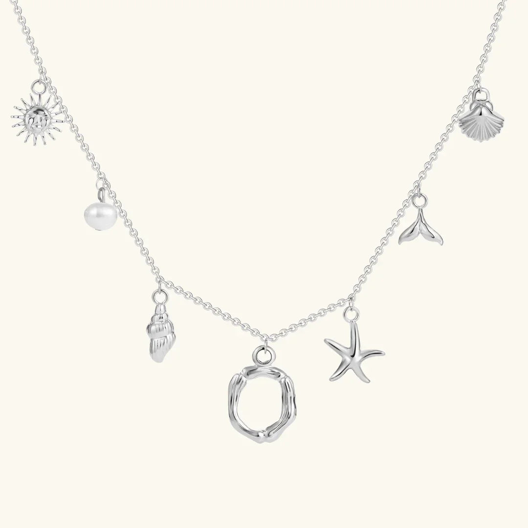 [AuraEcho]Avaria Ocean Initial Necklace
