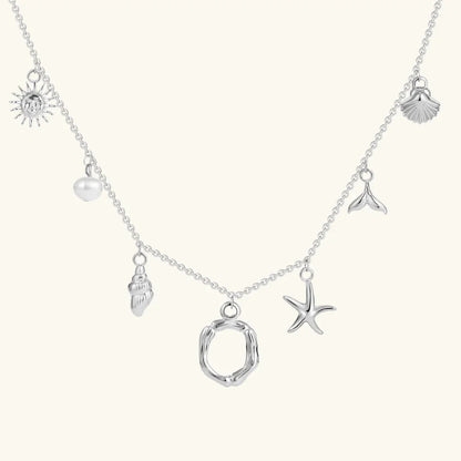 [AuraEcho]Avaria Ocean Initial Necklace