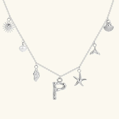 [AuraEcho]Avaria Ocean Initial Necklace