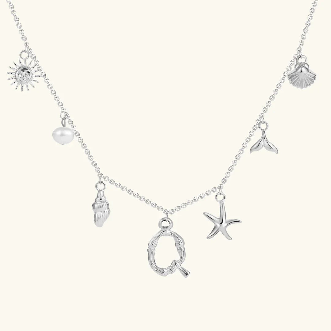 [AuraEcho]Avaria Ocean Initial Necklace