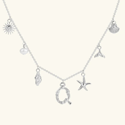 [AuraEcho]Avaria Ocean Initial Necklace