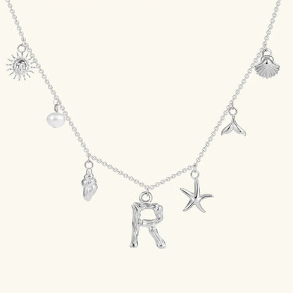 [AuraEcho]Avaria Ocean Initial Necklace