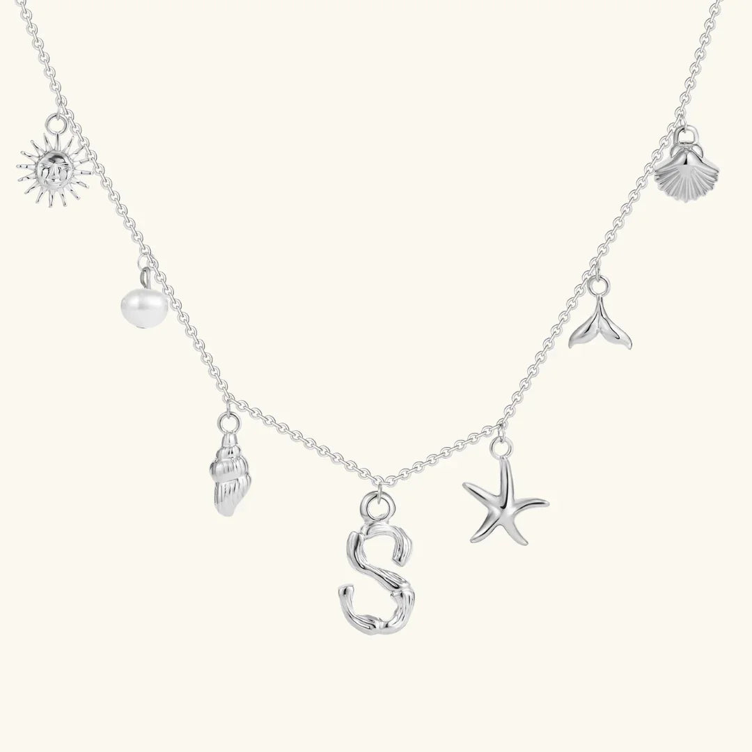 [AuraEcho]Avaria Ocean Initial Necklace