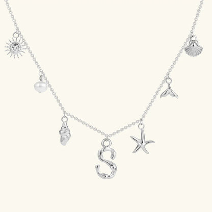 [AuraEcho]Avaria Ocean Initial Necklace