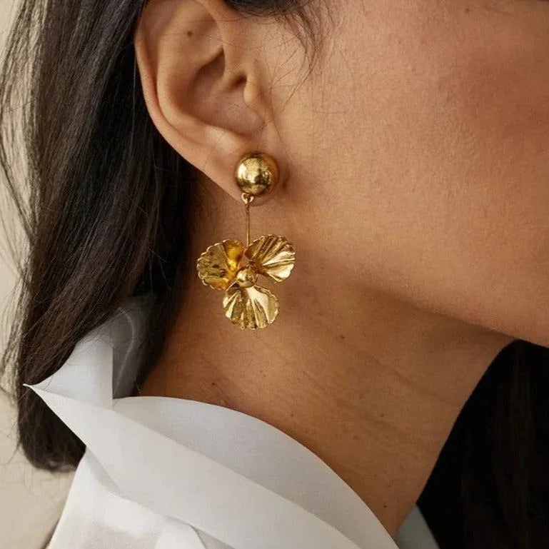 [AuraEcho]Andrea Gold Earrings