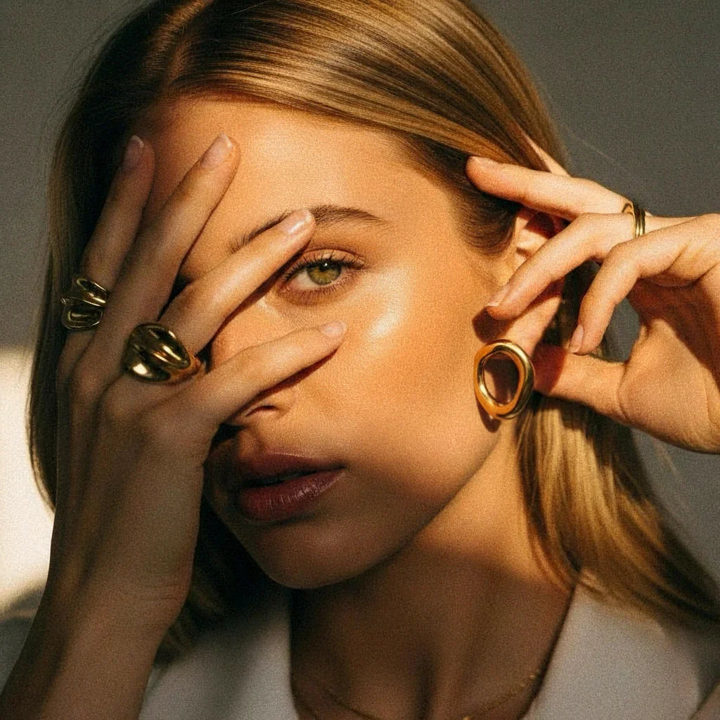 [AuraEcho]Raquel Open Oval Earrings
