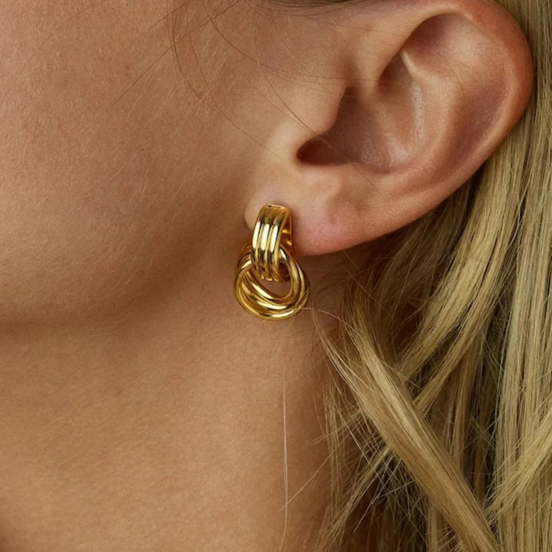 [AuraEcho]Luna Layered Hoop Earrings